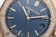 IPF Copy Audemars Piguet Royal Oak 15551ST 37mm Diamond Bezel Rose Gold Blue Face Watch (4)_th.jpg